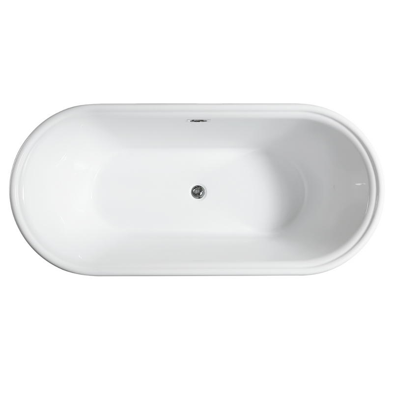 Baignoire îlot design ovale SEATTLE blanche