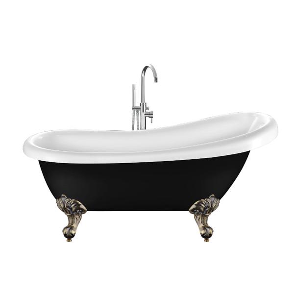 Baignoire ancienne RICHMOND Noire - Le Monde du Bain | Pieds d&