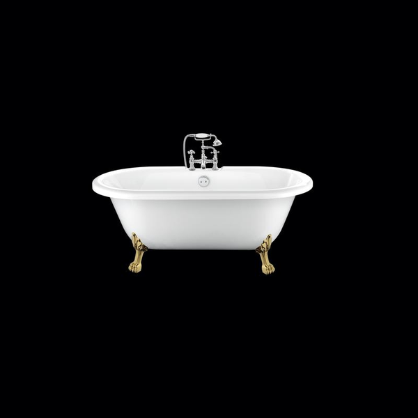 Baignoire ancienne CHELSEA Blanche - Le Monde du Bain | Pieds de Lion Dorés