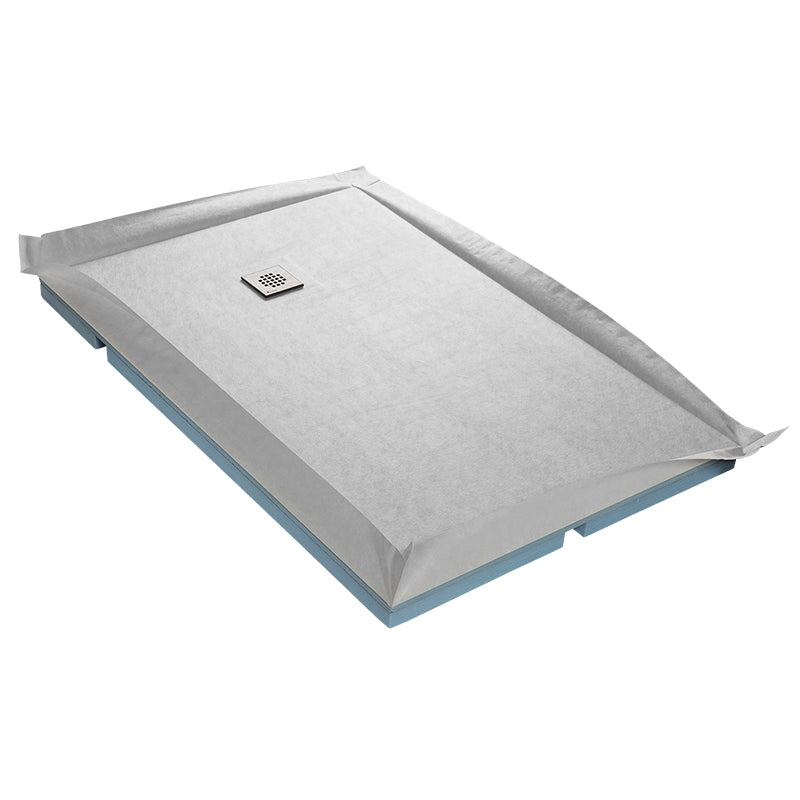 Receveur à carreler COMPACTBOARD 4 pentes avec natte étanche et siphon ultra plat