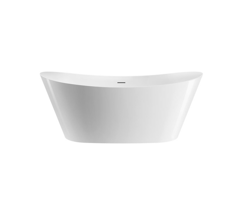 Baignoire îlot design ovale PALMA blanche brillante ou mate