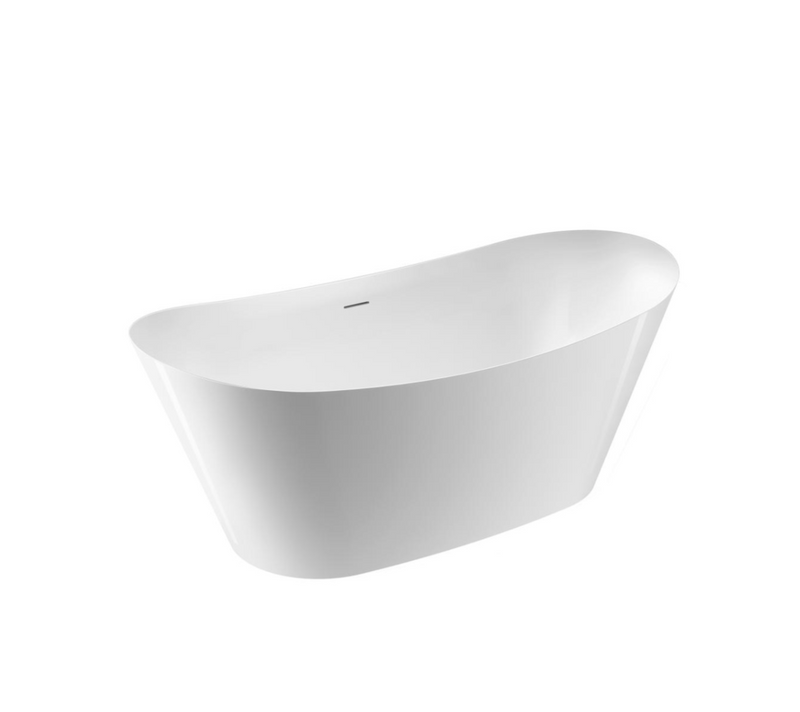 Baignoire îlot design PALMA blanche | Sans robinetterie_miniature