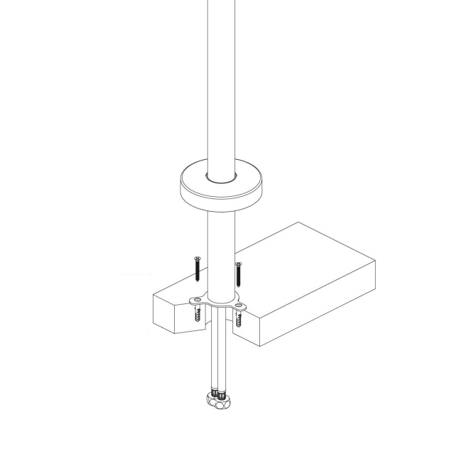 Robinet mitigeur bain/douche sur pied DEBRIO pour baignoire îlot - Le Monde du Bain