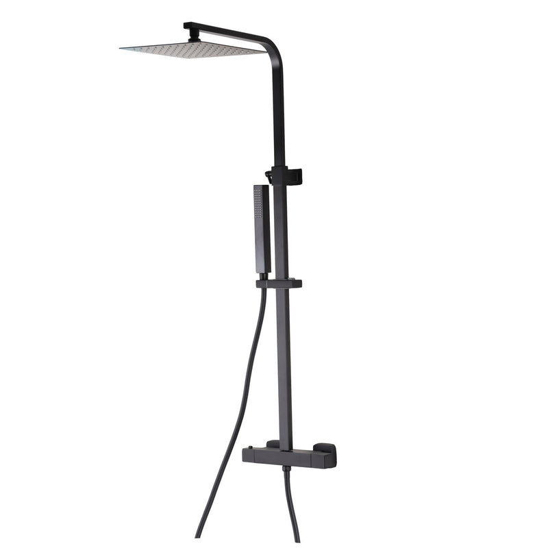 Colonne de douche thermostatique NILA noir mat - Le Monde du Bain