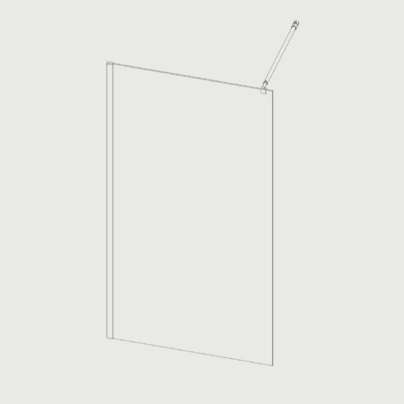 Paroi de douche fixe FRESH verre sérigraphié