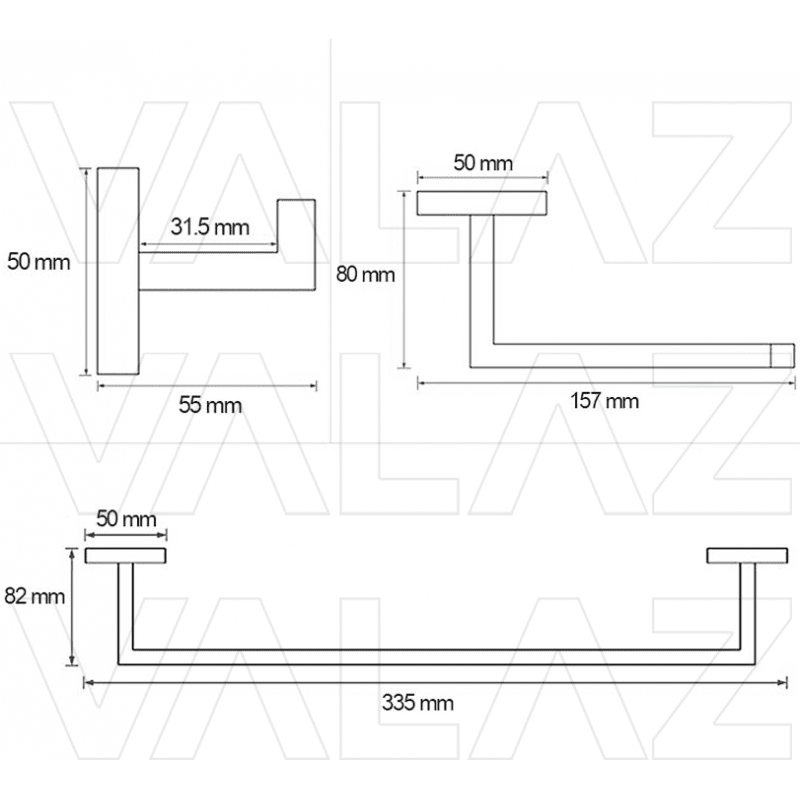 Pack accessoires de salle de bain LUANDA chromé - Le Monde du Bain