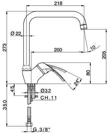 Robinet mitigeur évier cuisine CISAL FLASH - Le Monde du Bain