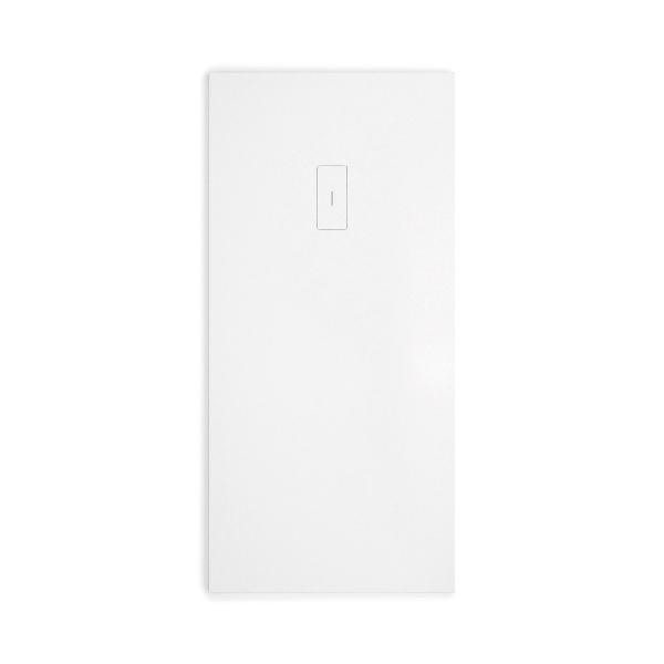 Receveur de douche extra plat FUSION en résine surface ardoisée blanc - Le monde du bain