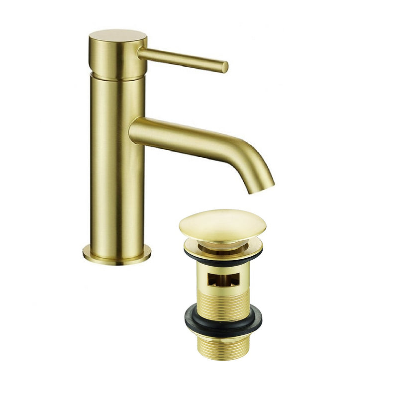 Robinet mitigeur lavabo PICO or brossé