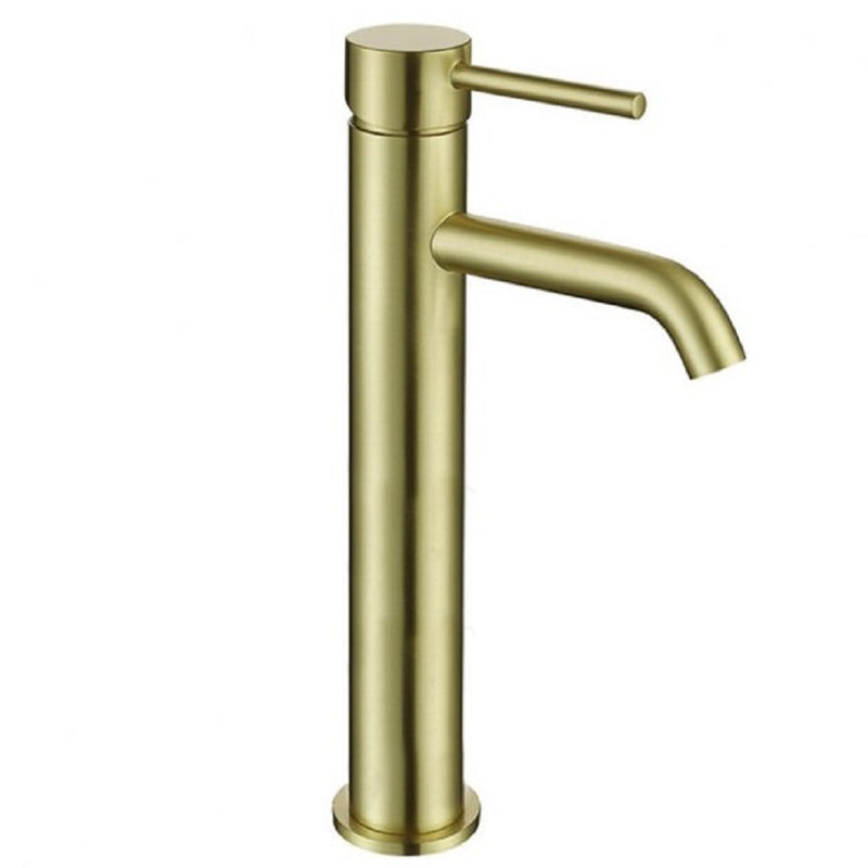 Robinet mitigeur lavabo réhaussé PICO or brossé