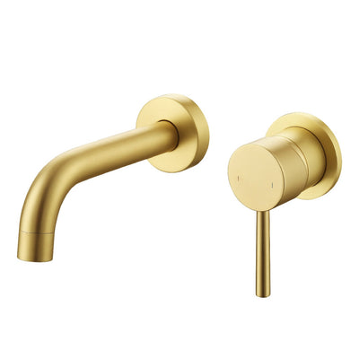 Robinet mitigeur mural encastré 2 trous PIZO dorée or