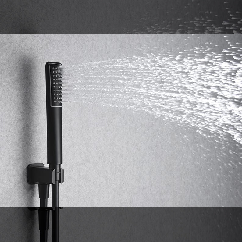 Kit de douche thermostatique encastré HIDRA noir mat