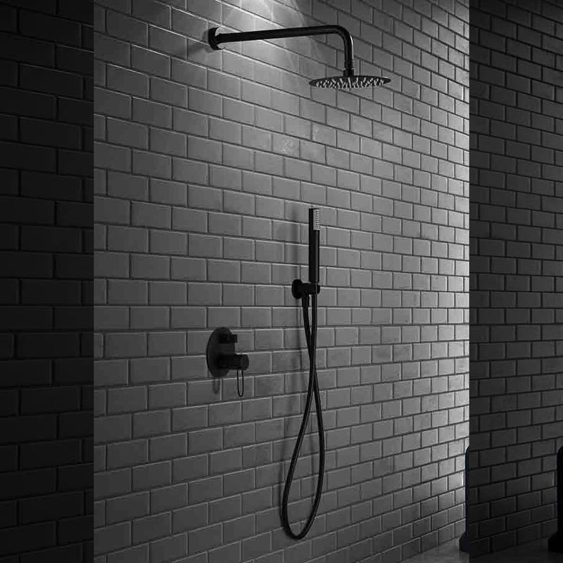 Seconde vie - Kit de douche encastré design MILOS noir mat