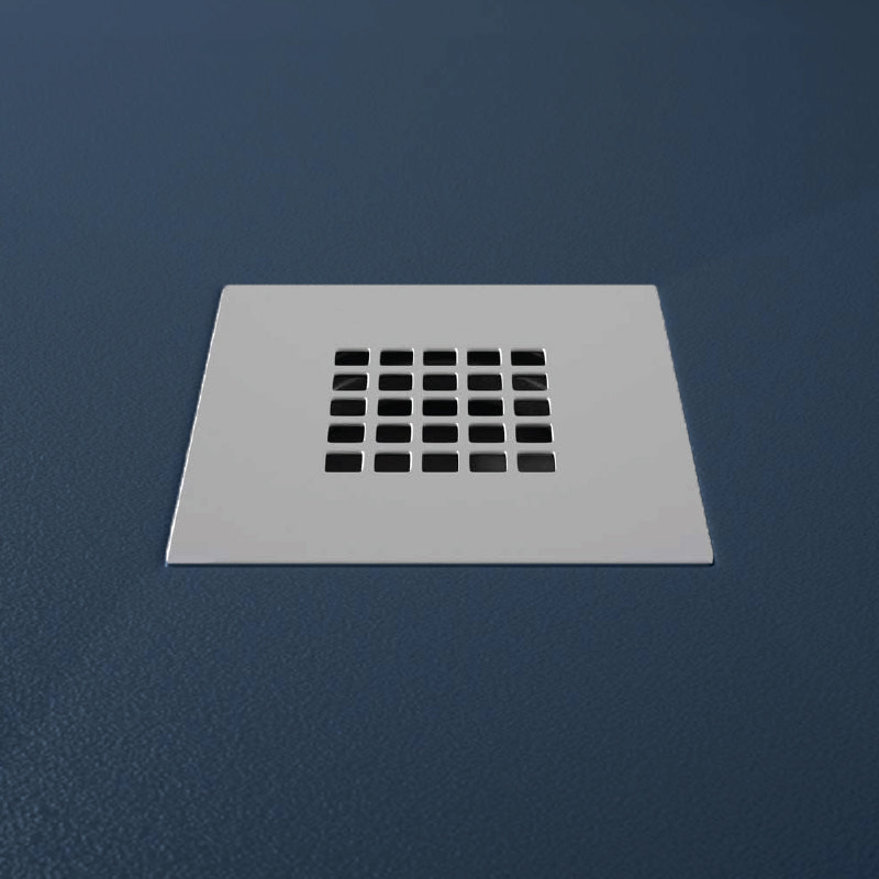 Receveur de douche extra plat DEXA en résine surface ardoisée anthracite - Le Monde du Bain