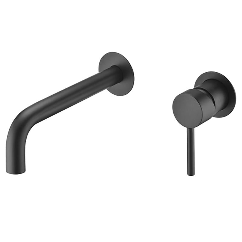 Robinet mitigeur mural encastré ETNA noir mat