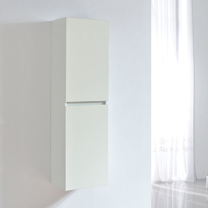 Grande armoire de rangement LINEA hauteur 120 cm, mélaminé blanc