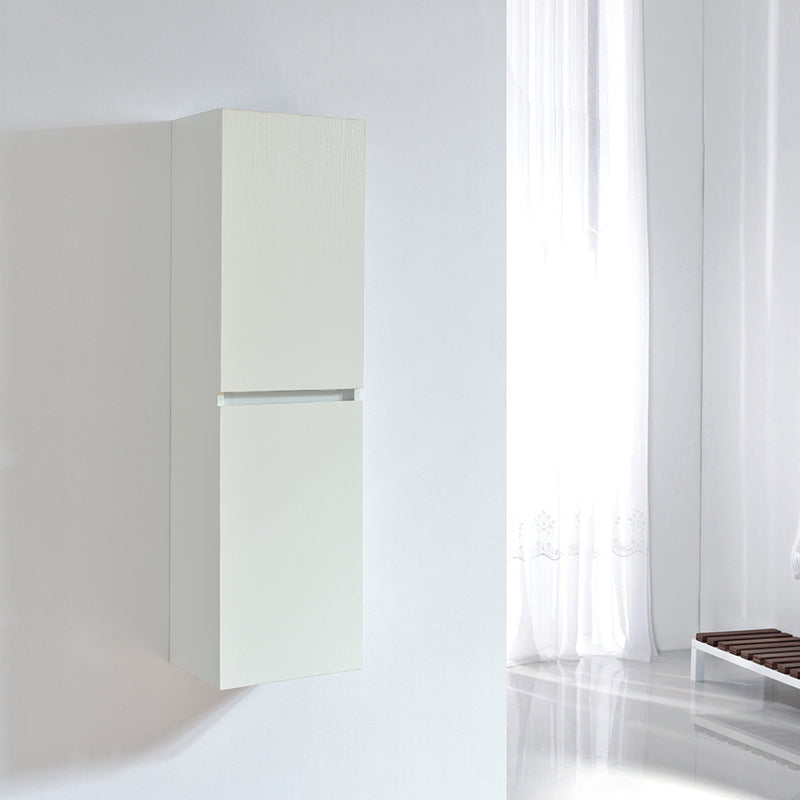Grande armoire de rangement LINEA hauteur 120 cm, mélaminé blanc