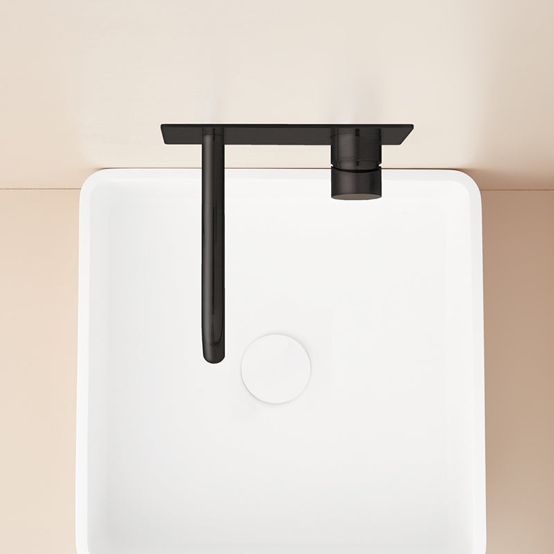 Robinet mitigeur mural avec plaque LOOP 6 coloris