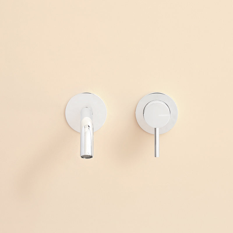 Robinet mitigeur mural LOOP or brossé