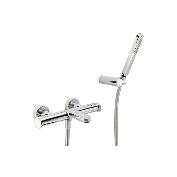 Robinet thermostatique bain/douche mural CISAL LINEAVIVA, , douchette et support inclus - Le Monde du Bain