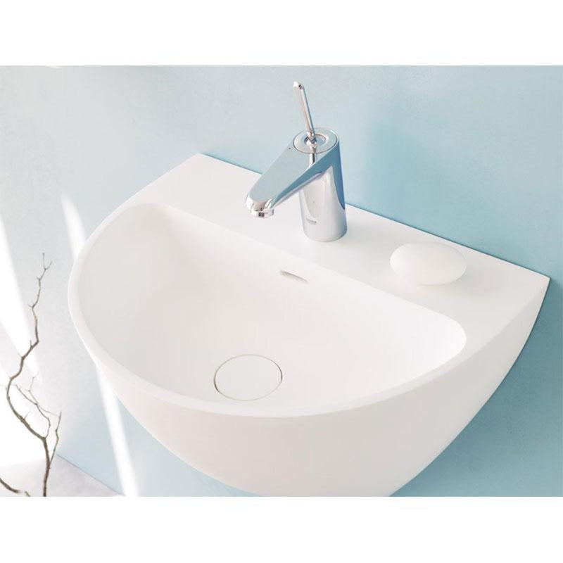 Lave-mains suspendu design KALIYA 50 cm en sanydur - Le Monde du Bain