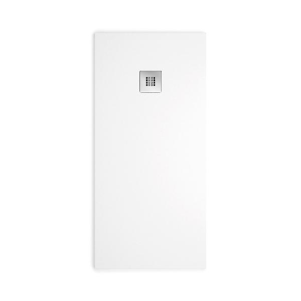 Receveur de douche extra plat MADISON en résine surface ardoisée - blanc - Le monde du bain