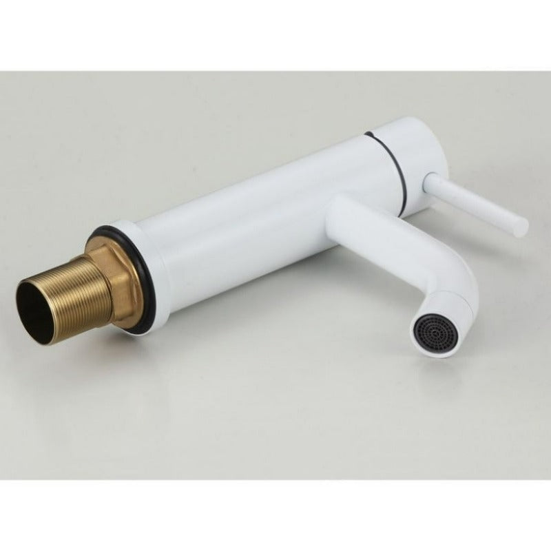 Robinet mitigeur lavabo SLIGO blanc - Le Monde du Bain