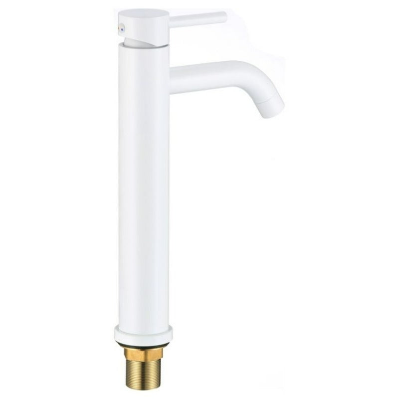 Robinet mitigeur lavabo réhaussé SLIGO blanc - Le Monde du Bain
