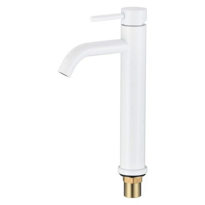 Robinet mitigeur lavabo réhaussé SLIGO blanc - Le Monde du Bain