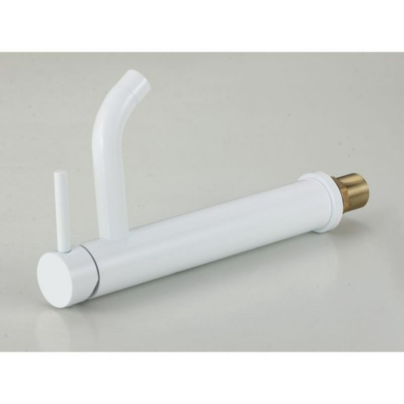 Robinet mitigeur lavabo réhaussé SLIGO blanc - Le Monde du Bain