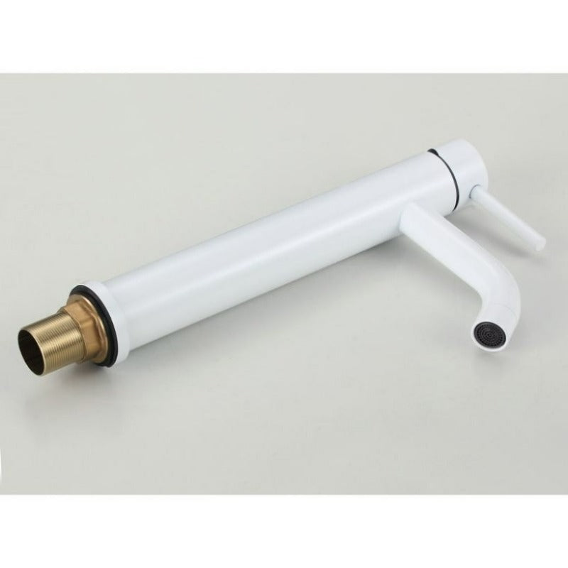 Robinet mitigeur lavabo réhaussé SLIGO blanc - Le Monde du Bain