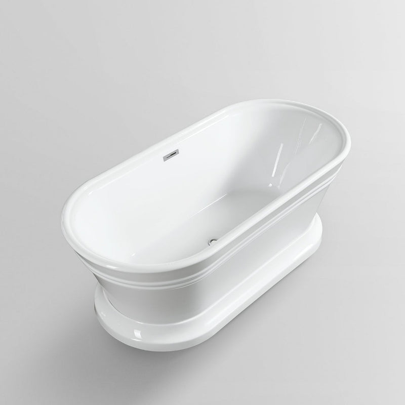 Baignoire îlot design ovale SEATTLE blanche