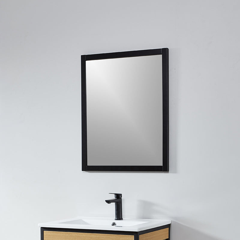Miroir rectangulaire NEO 56x70cm avec cadre noir mat