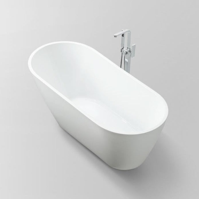 Baignoire îlot design ovale OPRAH blanche