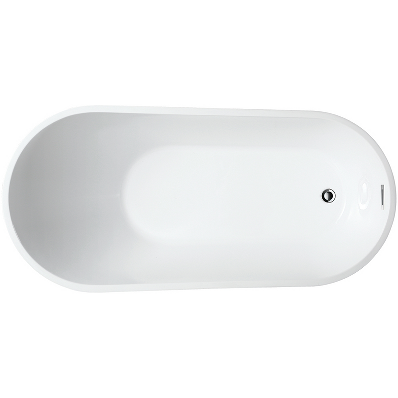 Baignoire îlot design ovale OPRAH blanche