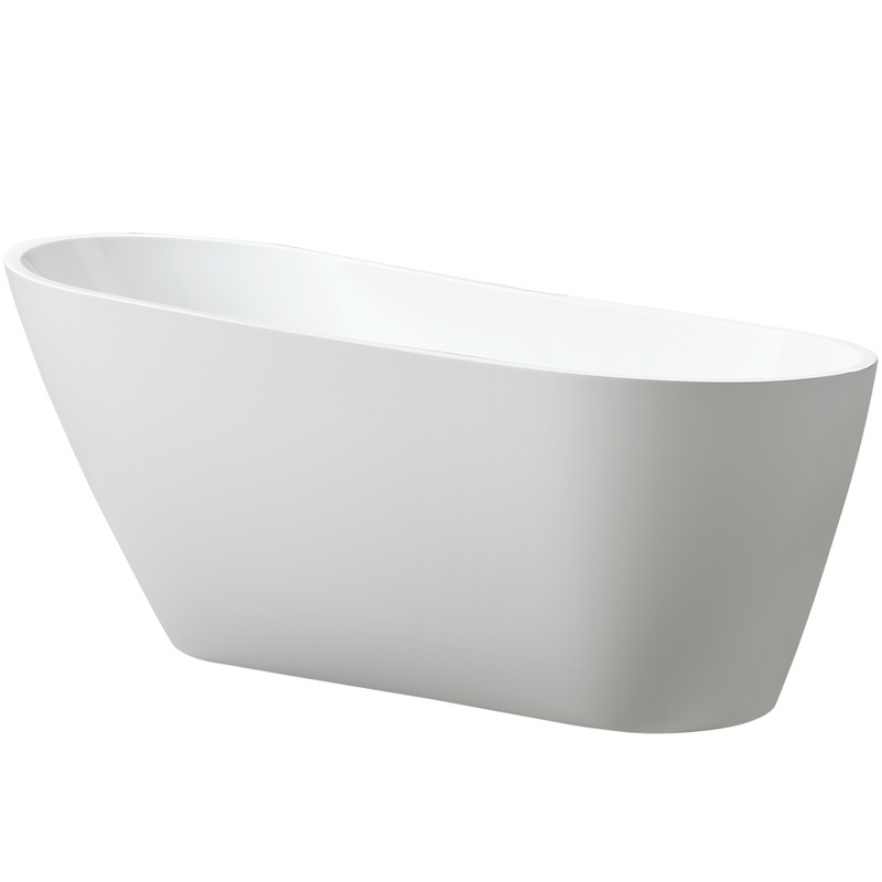 Baignoire îlot design ovale OPRAH blanche