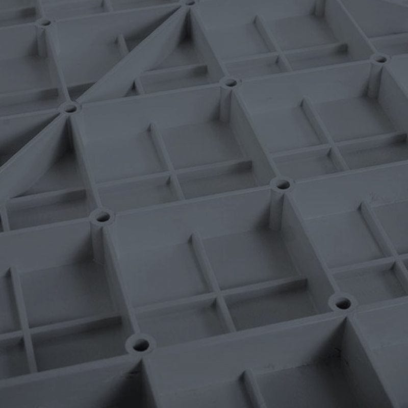 Receveur de douche extra plat PIATTO en SoliCast® surface ardoisée gris basalte grand rectangle