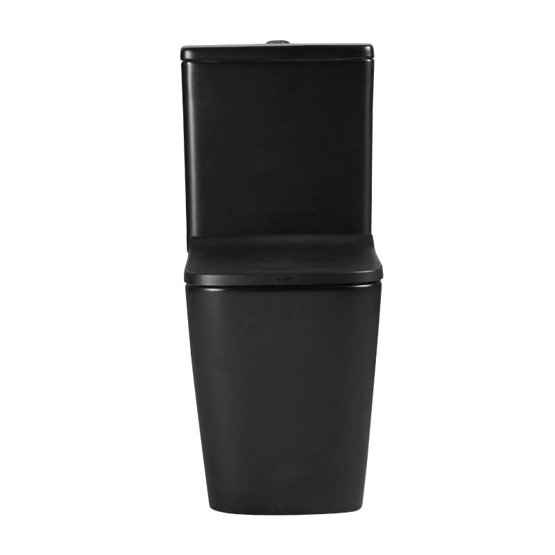 Toilette WC à poser PISA en céramique noir mat - Le Monde du Bain