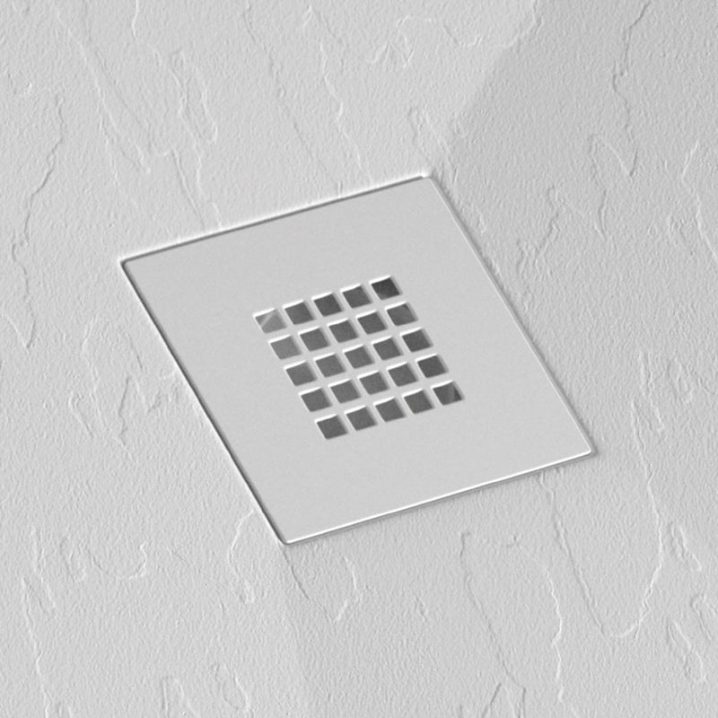 Receveur de douche surface ardoisée DEXA BLANC - Le Monde du Bain