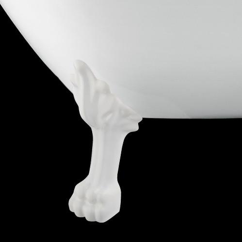 Baignoire ancienne RICHMOND Blanche - Le Monde du Bain | Pieds de Lion Blancs _ miniature