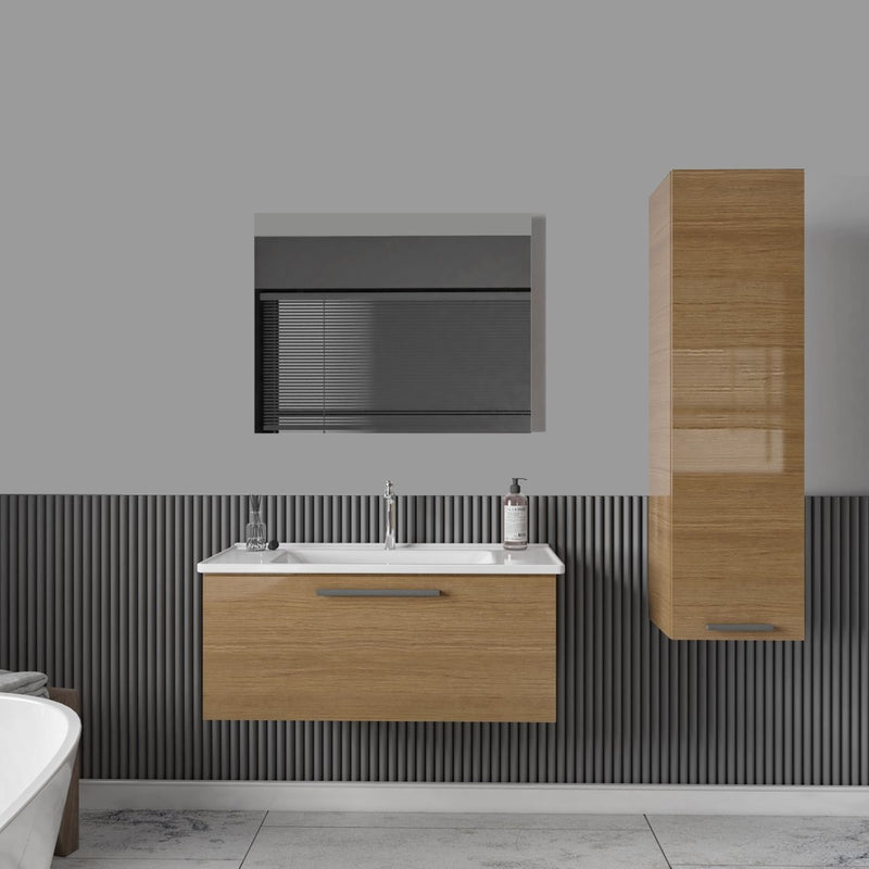 Miroir rectangulaire sans cadre DORIA largeur 80 cm - Le Monde du Bain