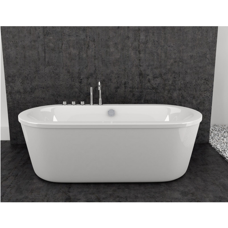 Baignoire balnéo design ovale LOFT blanche - Le Monde du Bain