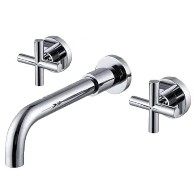 Robinet mélangeur lavabo mural à encastrer REGINA brillant chromé