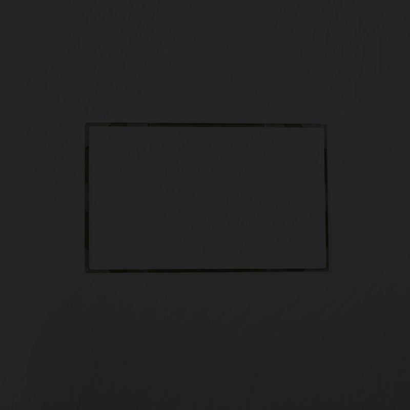 Receveur de douche extra plat PIATTO en SoliCast® surface ardoisée noir - Le Monde du Bain