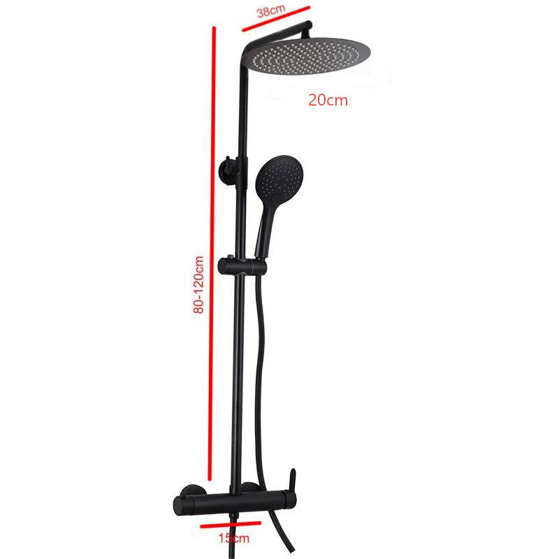 Colonne de douche mitigeur SALVIA noir mat