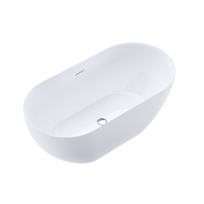 Baignoire îlot design ovale LISBON blanche brillante ou mate