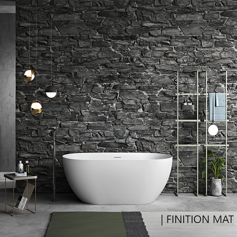 Baignoire îlot design ovale LISBON blanche brillante ou mate