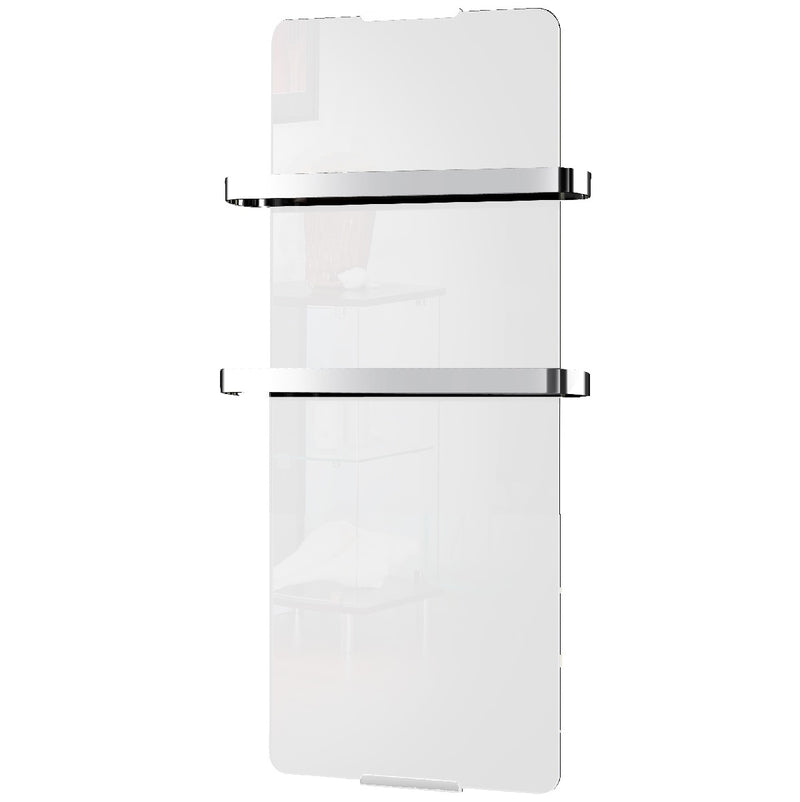Radiateur sèche-serviettes électrique 1200 W blanc
