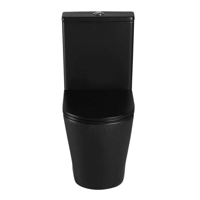 Toilette WC à poser TURIN en céramique noir mat - Le Monde du Bain