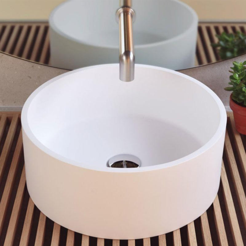 Vasque à poser ronde en sanydur LUCENA - Le Monde du Bain